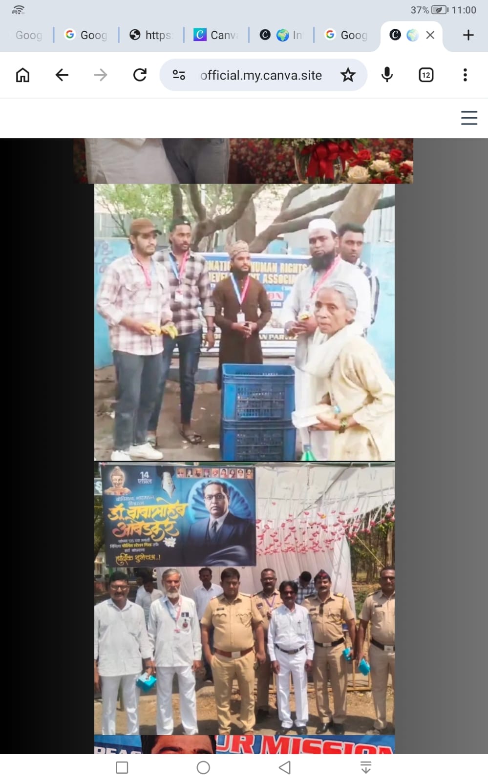 Ambedkar Jayanti & Elderly Nutrition Distribution